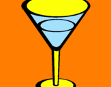 Disegno Cocktail pitturato su ariel