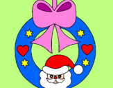Disegno Decorazione natalizia  pitturato su alessia