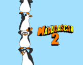 Disegno Madagascar 2 Pinguino pitturato su marty the best