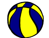 Disegno Pallone da pallacanestro pitturato su GIAMMA1