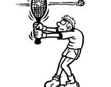 Disegno Palla veloce pitturato su tennis