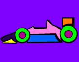 Disegno Formula 1 pitturato su febe