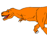 Disegno Tyrannosaurus Rex  pitturato su tirrannosauro_rex