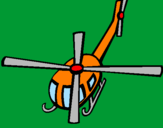 Disegno Elicottero  V pitturato su Angelo05