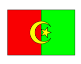 Disegno Algeria pitturato su AZZEDDINE