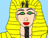 Disegno Tutankamon pitturato su janet