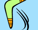 Disegno Boomerang pitturato su maria pia