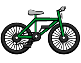Disegno Bicicletta pitturato su bicicletta