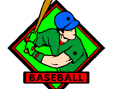 Disegno Logotipo baseball  pitturato su tilly