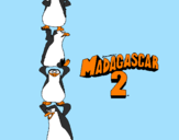 Disegno Madagascar 2 Pinguino pitturato su LUCA