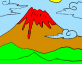 Disegno Monte Fuji pitturato su michael