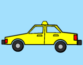 Disegno Taxi pitturato su ALESSIO TUMEO 8 ANNI