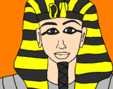 Disegno Tutankamon pitturato su pierluigi98