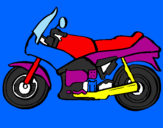 Disegno Motocicletta  pitturato su EROI