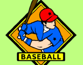 Disegno Logotipo baseball  pitturato su  roberto