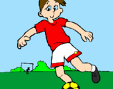 Disegno Giocare a calcio pitturato su FedericoD