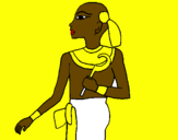 Disegno Piccolo faraone  pitturato su VERONICA