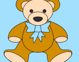 Disegno Orsacchiotto pitturato su baby orso boy