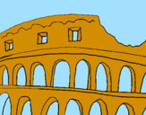 Disegno Colosseo pitturato su elena.s