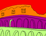 Disegno Colosseo pitturato su xrektghjualex