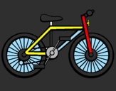 Disegno Bicicletta pitturato su luigi