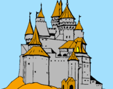 Disegno Castello medievale  pitturato su Thomas crivelli harper