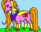Disegno Pony pitturato su SIMONA