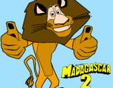 Disegno Madagascar 2 Alex pitturato su ELISA BESCHI