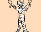 Disegno Bimbo mummia pitturato su GIOVANNI