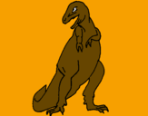 Disegno Tyrannosaurus Rex pitturato su Nicolò