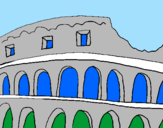 Disegno Colosseo pitturato su CHIARA