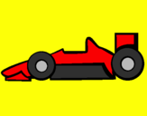 Disegno Formula 1 pitturato su daniele