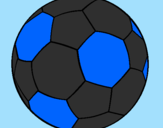 Disegno Pallone da calcio II pitturato su matteo