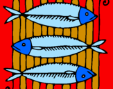 Disegno Pesce pitturato su octavio  matinez