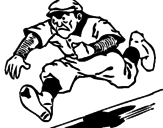 Disegno Quadrangolare di baseball  pitturato su pipo