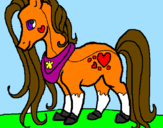 Disegno Pony pitturato su alice  e  marko   albana