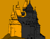 Disegno Castello medievale  pitturato su Lorenzo