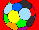 Disegno Pallone da calcio II pitturato su GIOVANNI 2