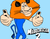 Disegno Madagascar 2 Alex pitturato su Ale2006
