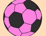 Disegno Pallone da calcio II pitturato su francesca