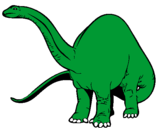 Disegno Branchiosauro II pitturato su branchiosauro
