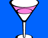Disegno Cocktail pitturato su camilla 