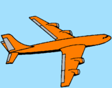 Disegno Aeroplano  pitturato su jonathan luca