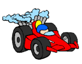 Disegno Auto di Formula 1  pitturato su Formula 1