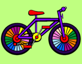 Disegno Bicicletta pitturato su MA