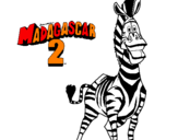 Disegno Madagascar 2 Marty pitturato su RAUL
