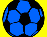 Disegno Pallone da calcio pitturato su TATA
