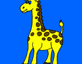 Disegno Giraffa pitturato su javier saez 4