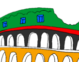 Disegno Colosseo pitturato su eddsew3wfffdfge