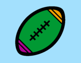 Disegno Pallone da calcio americano II pitturato su ainaraflor